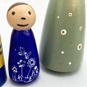 Two Moms Peg Doll Family